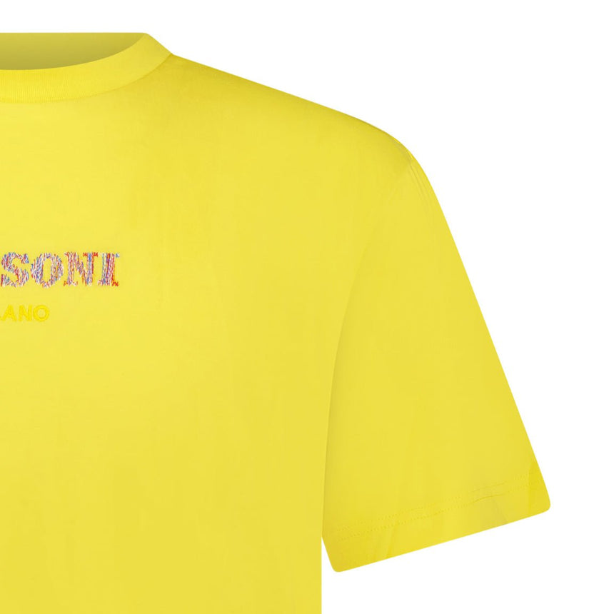 Missoni Colour Embroidery Logo T-Shirt Yellow - Boinclo - Outlet Sale Under Retail