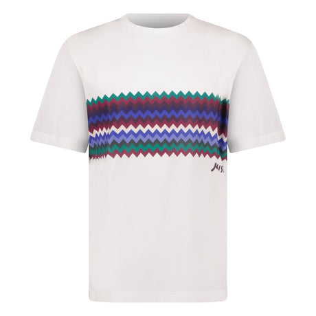 Missoni Multi Colour Logo T-Shirt White - Boinclo - Outlet Sale Under Retail