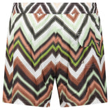 Missoni Zig Zag Swim Shorts Multi Green And Brown - Boinclo - Outlet Sale Under Retail