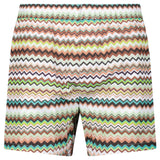 Missoni Zig Zag Swim Shorts Multi Green And Brown - Boinclo - Outlet Sale Under Retail
