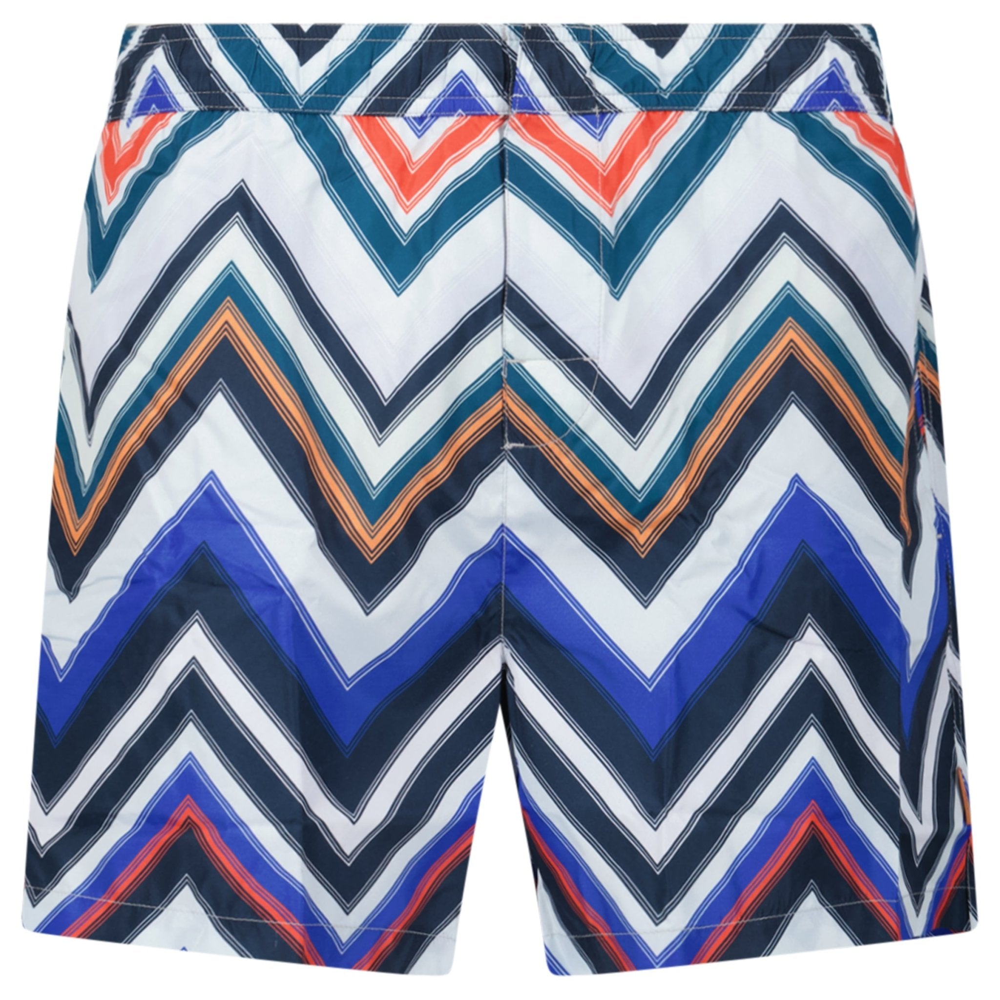 Color variation of Missoni Zig Zag Swim Shorts Multi Red And Blue
