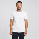 Missoni Space Dye Collar Short Sleeve Polo Shirt White - Boinclo - Outlet Sale Under Retail