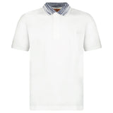 Missoni Space Dye Collar Short Sleeve Polo Shirt White - Boinclo - Outlet Sale Under Retail