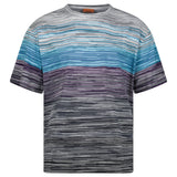 Missoni Space Dye Short Sleeve Stripe T-Shirt Dark Grey - Boinclo - Outlet Sale Under Retail