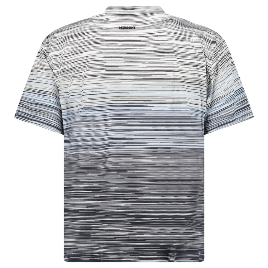 Missoni Space-Dyed Slub Cotton T-Shirt in Light Blue - Boinclo - Outlet Sale Under Retail