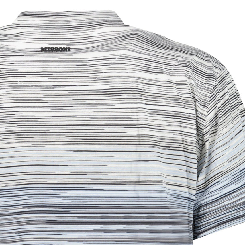 Missoni Space-Dyed Slub Cotton T-Shirt in Light Blue - Boinclo - Outlet Sale Under Retail