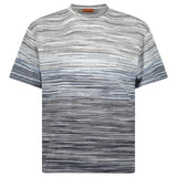 Missoni Space-Dyed Slub Cotton T-Shirt in Light Blue - Boinclo - Outlet Sale Under Retail