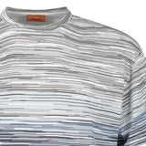 Missoni Space-Dyed Slub Cotton T-Shirt in Light Blue - Boinclo - Outlet Sale Under Retail