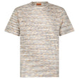 Missoni Striped Short-Sleeved T-Shirt in Orange Space Dyed - Boinclo - Outlet Sale Under Retail