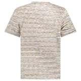 Missoni Striped Short-Sleeved T-Shirt in Orange Space Dyed - Boinclo - Outlet Sale Under Retail