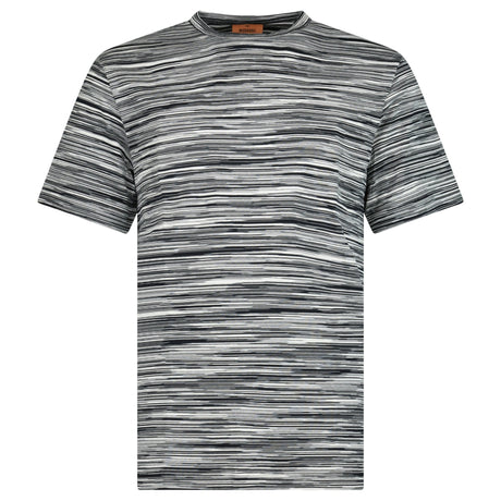 Missoni Striped Short - Sleeved T-Shirt in White/Black - Boinclo - Outlet Sale Under Retail