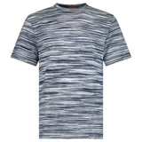 Missoni Striped Short - Sleeved T-Shirt in White/Navy - Boinclo - Outlet Sale Under Retail