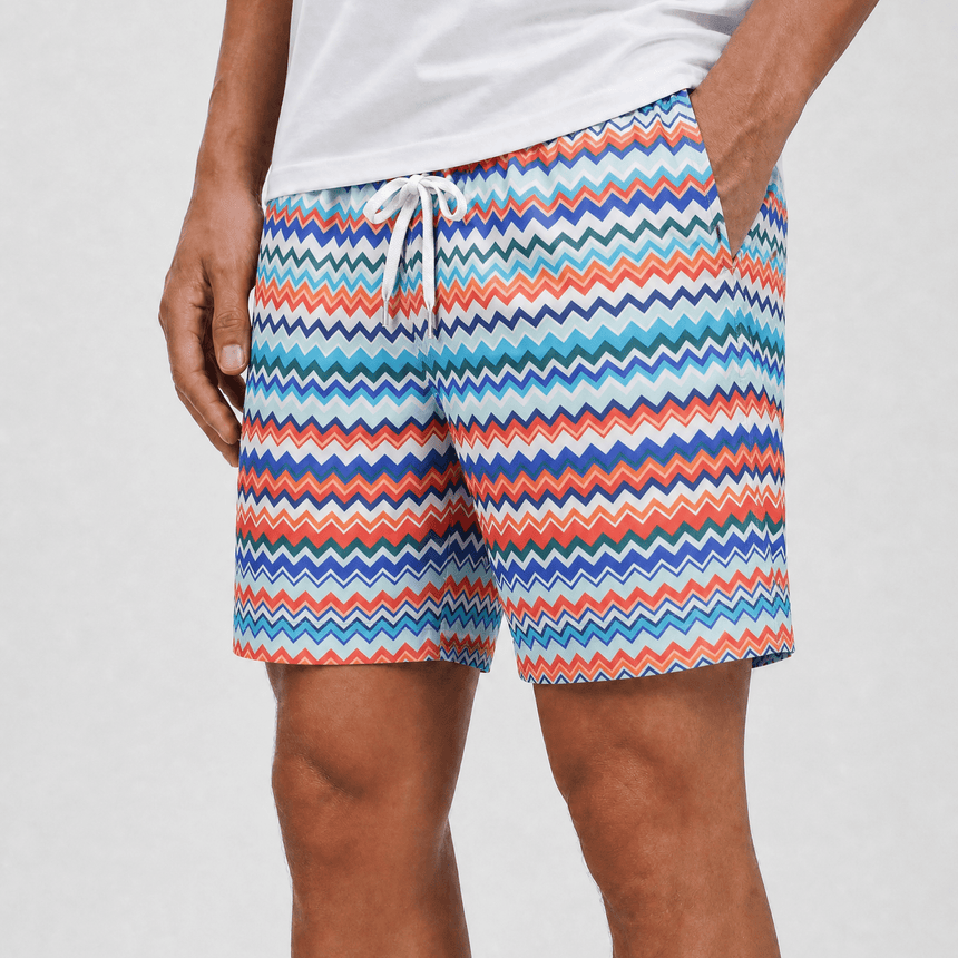 Missoni Zig Zag Swim Shorts Multi Colour - Boinclo - Outlet Sale Under Retail