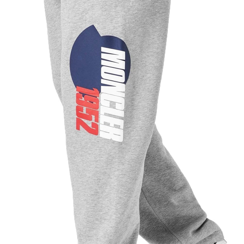 Moncler 1952 Print Sweatpants Grey - Outlet Sale Under Retail