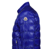Moncler Acorus Slim Fit Short Down Jacket in Blue - Boinclo - Outlet Sale Under Retail