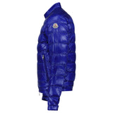 Moncler Acorus Slim Fit Short Down Jacket in Blue - Boinclo - Outlet Sale Under Retail