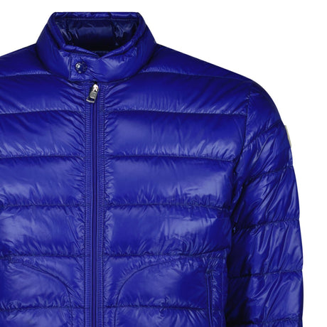 Moncler Acorus Slim Fit Short Down Jacket in Blue - Boinclo - Outlet Sale Under Retail