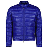 Moncler Acorus Slim Fit Short Down Jacket in Blue - Boinclo - Outlet Sale Under Retail