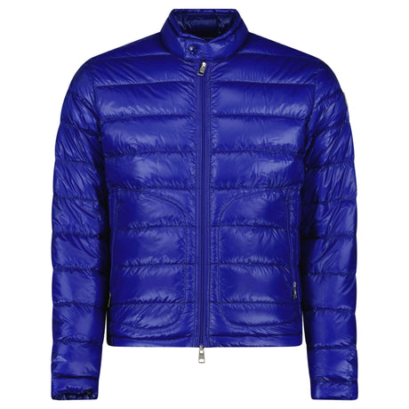 Moncler Acorus Slim Fit Short Down Jacket in Blue - Boinclo - Outlet Sale Under Retail
