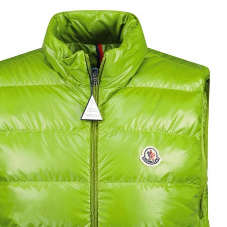 Moncler 'Aube' Down Gilet Lime - Boinclo - Outlet Sale Under Retail