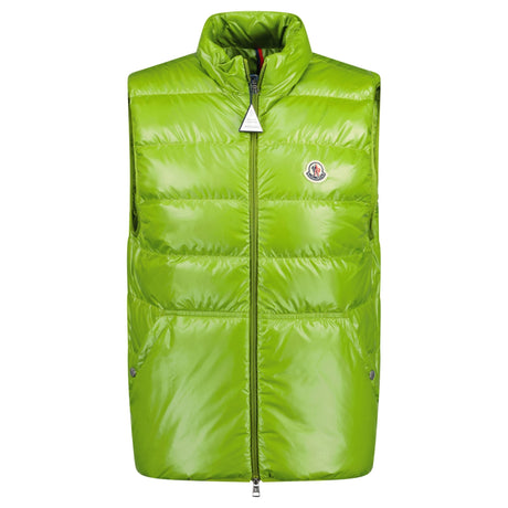 Moncler 'Aube' Down Gilet Lime - Boinclo - Outlet Sale Under Retail