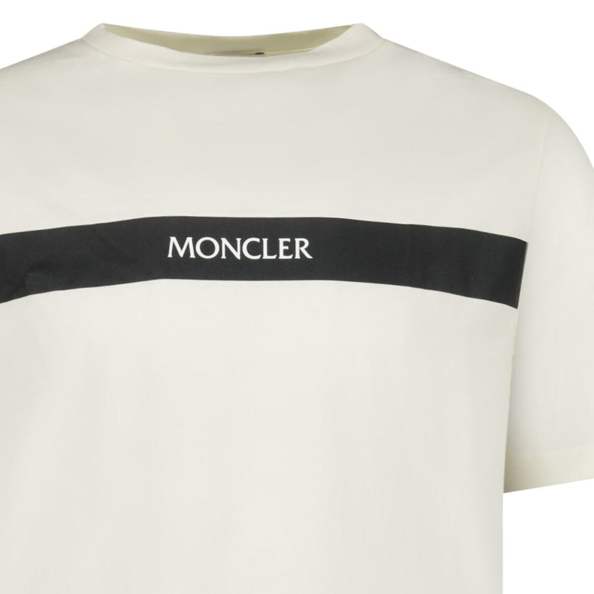 Moncler Band T-Shirt in White - Boinclo - Outlet Sale Under Retail