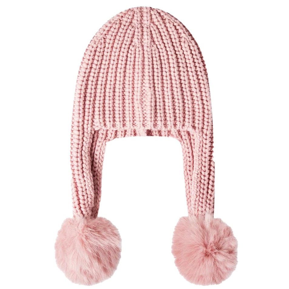 Moncler 'Berretto' Beanie Bobble Hat Pink - Outlet Sale Always