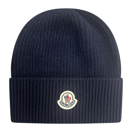 Moncler 'Berretto' Beanie Hat Navy - Boinclo - Outlet Sale Under Retail