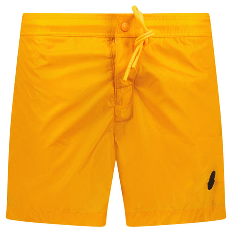 Moncler Black Logo Nylon Swim Shorts in Orange - Boinclo - Outlet Sale Under Retail