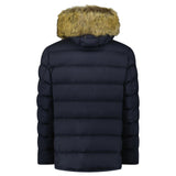 Moncler Clunye Hooded Parka Down Jacket in Navy - Boinclo - Outlet Sale Under Retail