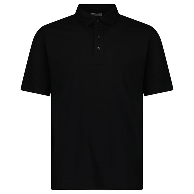 Moncler Edit Short Sleeve Polo Shirt in Black - Boinclo - Outlet Sale Under Retail