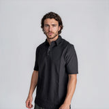 Moncler Edit Short Sleeve Polo Shirt in Black - Boinclo - Outlet Sale Under Retail