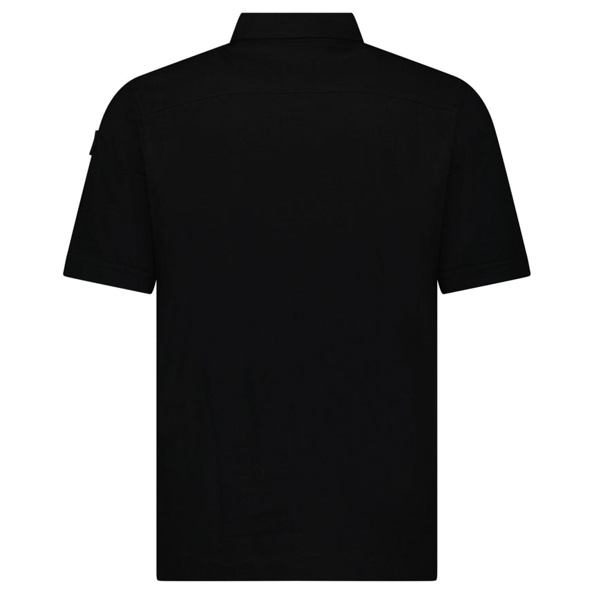 Moncler Edit Short Sleeve Polo Shirt in Black - Boinclo - Outlet Sale Under Retail
