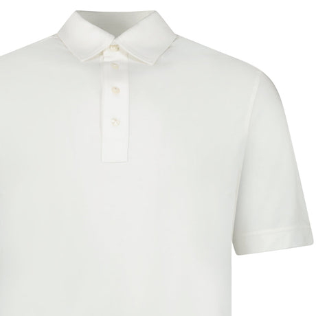Moncler Edit Short Sleeve Polo Shirt in White - Boinclo - Outlet Sale Under Retail