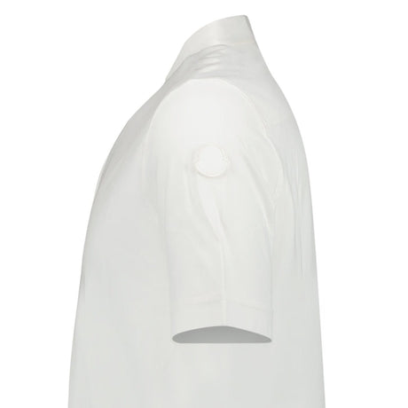 Moncler Edit Short Sleeve Polo Shirt in White - Boinclo - Outlet Sale Under Retail