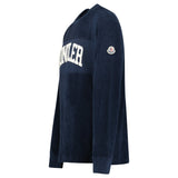 Moncler Embroidered Logo Sweatshirt in Navy - Boinclo - Outlet Sale Under Retail