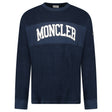 Moncler Embroidered Logo Sweatshirt in Navy - Boinclo - Outlet Sale Under Retail