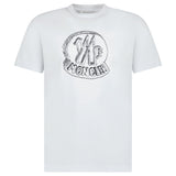 Moncler Embroidery T-Shirt in White - Boinclo - Outlet Sale Under Retail