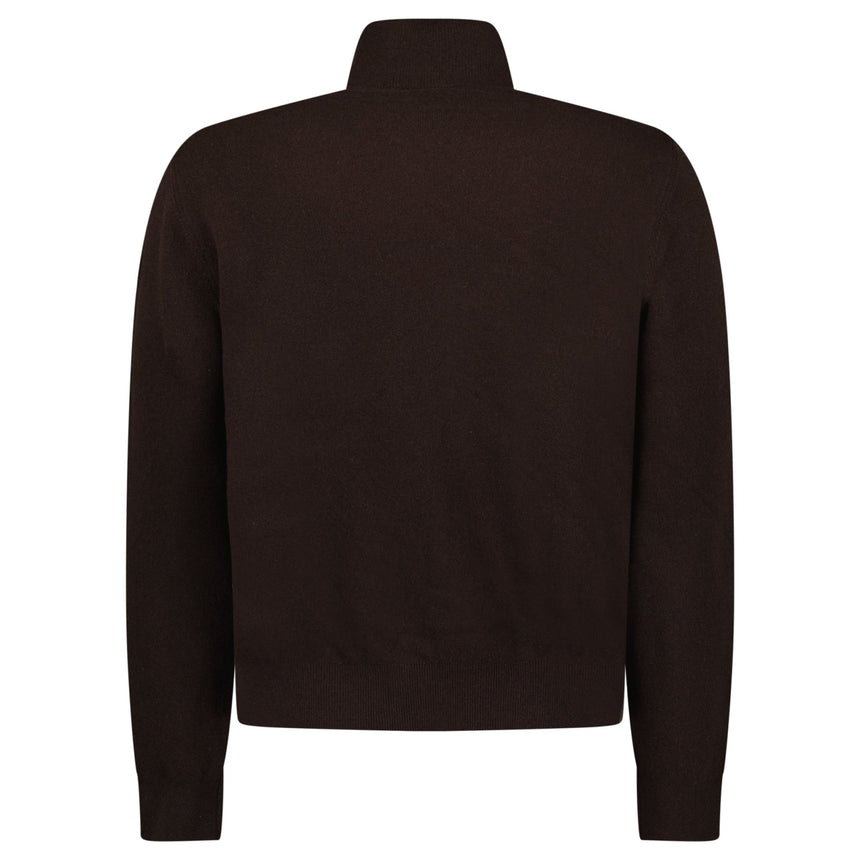 Moncler Full Zip Padded Cardigan in Brown - Boinclo - Outlet Sale Under Retail