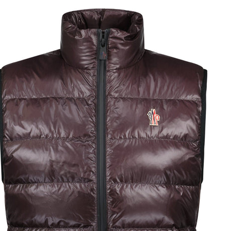 Moncler Grenoble Brown Quilted Down Vest Gilet - Boinclo - Outlet Sale Under Retail