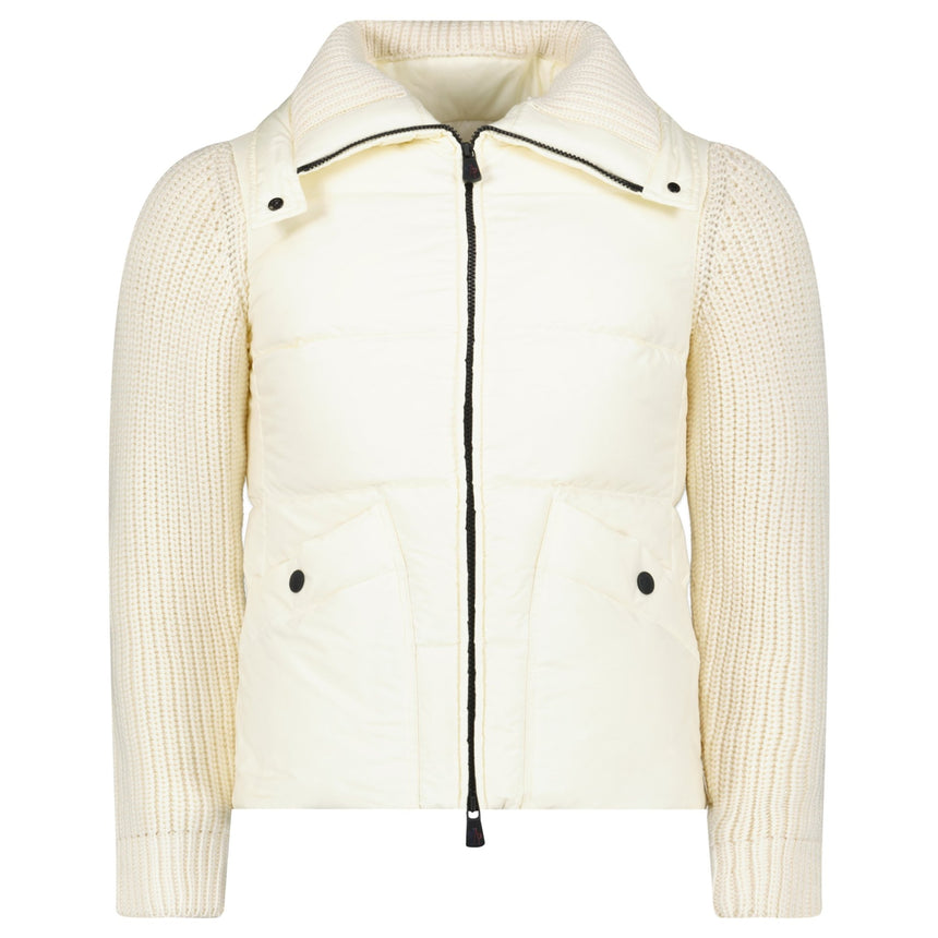 Moncler Grenoble Hybrid Jacket in Cream - Boinclo - Outlet Sale Under Retail