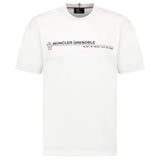 Moncler Grenoble Logo Cotton Jersey T-Shirt in White - Boinclo - Outlet Sale Under Retail