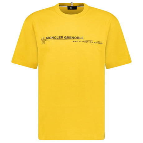 Moncler Grenoble Logo Cotton Jersey T-Shirt in Yellow - Boinclo - Outlet Sale Under Retail