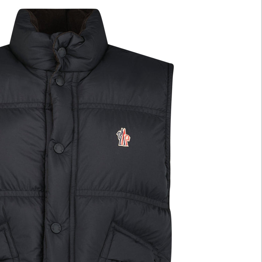 Moncler Grenoble Padded Gilet in Black - Boinclo - Outlet Sale Under Retail