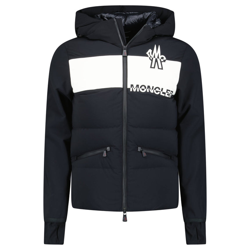 Moncler Grenoble Raised Logo Black/White Jacket - Boinclo - Outlet Sale Under Retail