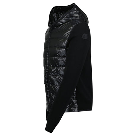 Moncler Hybrid 'Cardigan Tricot' Zip Down Ghost Logo Jacket Black - Boinclo - Outlet Sale Under Retail