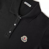 Moncler Logo Badge Polo Shirt in Black - Boinclo - Outlet Sale Under Retail