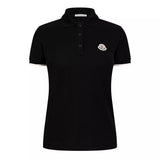 Moncler Logo Badge Polo Shirt in Black - Boinclo - Outlet Sale Under Retail