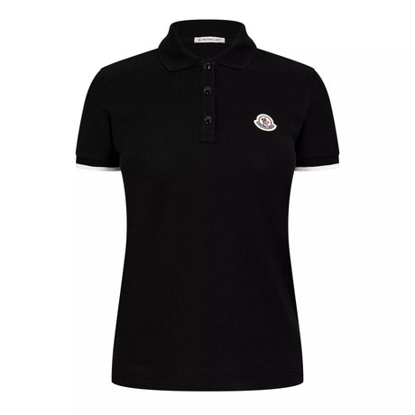 Moncler Logo Badge Polo Shirt in Black - Boinclo - Outlet Sale Under Retail