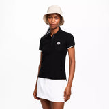 Moncler Logo Badge Polo Shirt in Black - Boinclo - Outlet Sale Under Retail